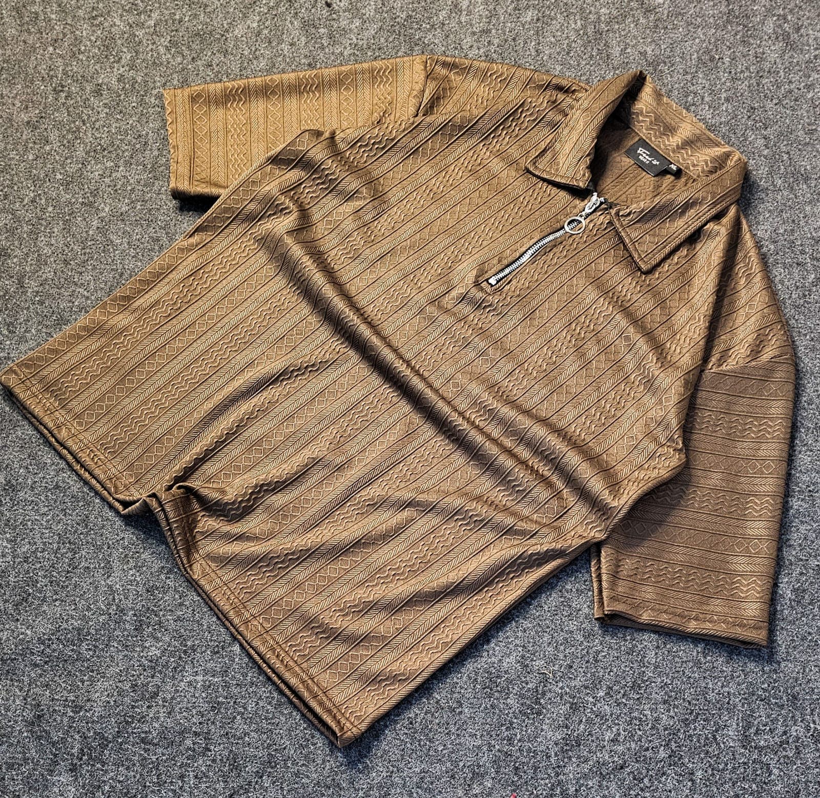 Collar Zip T Shirt